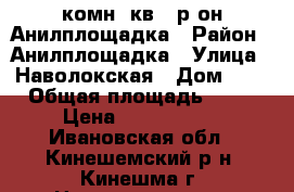 3 комн. кв., р-он Анилплощадка › Район ­ Анилплощадка › Улица ­ Наволокская › Дом ­ 1 › Общая площадь ­ 60 › Цена ­ 1 350 000 - Ивановская обл., Кинешемский р-н, Кинешма г. Недвижимость » Квартиры продажа   